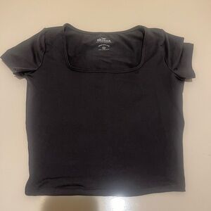 hollister seamless fabric square neck baby tee